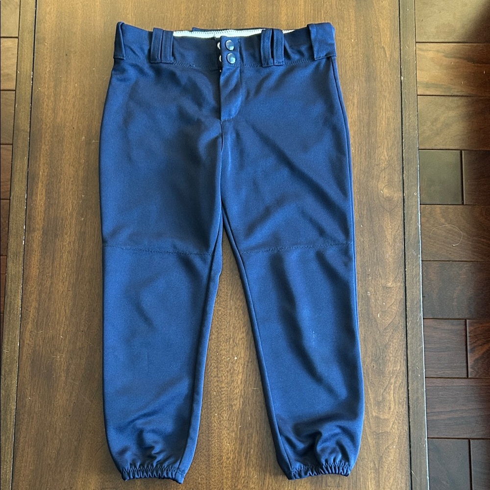 Girls size XL navy softball pants